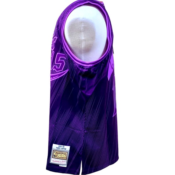 NWT NBA MITCHELL & NESS MONOCHROME SWINGMAN JERSEY RAPTORS 1998 VINCE CARTER XL - Picture 5 of 11